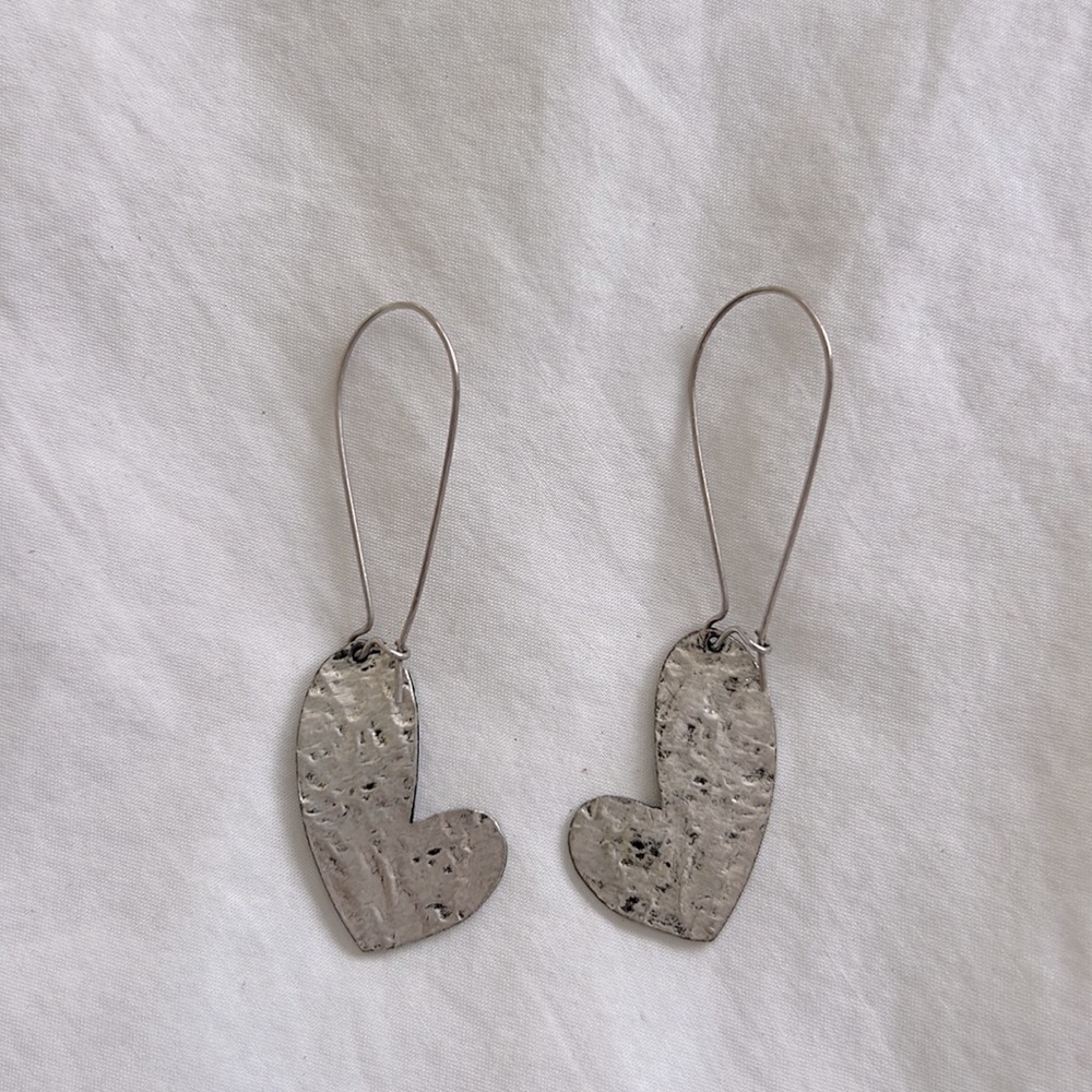 CUSTOM HEART EARRINGS - Picture 3 of 3